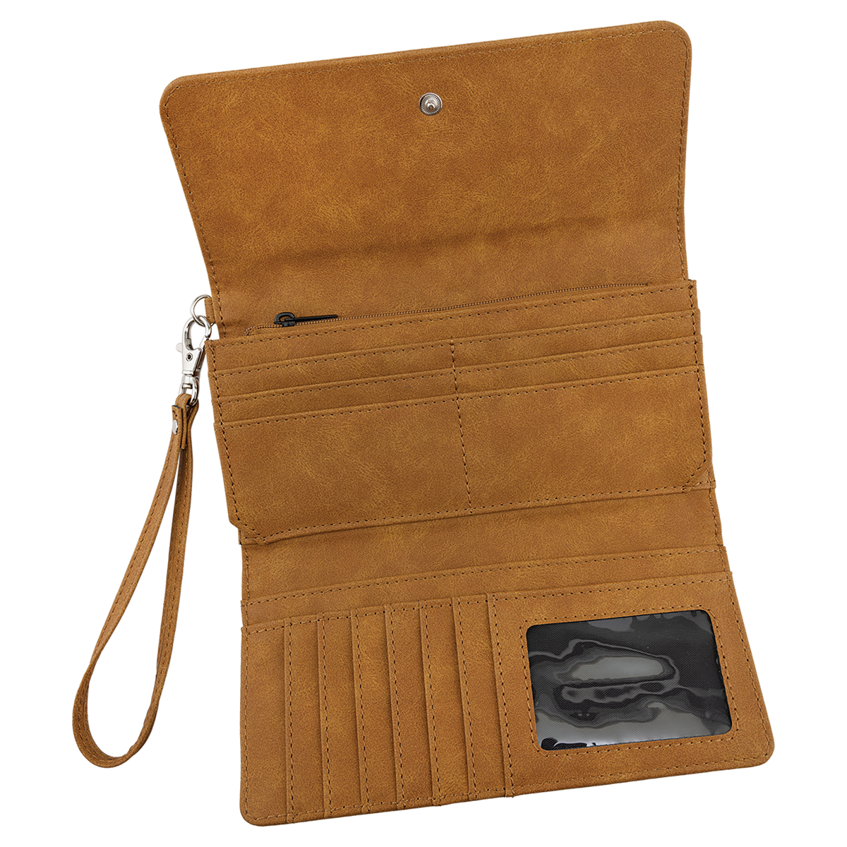 Personalized Leather Wristlet Wallet