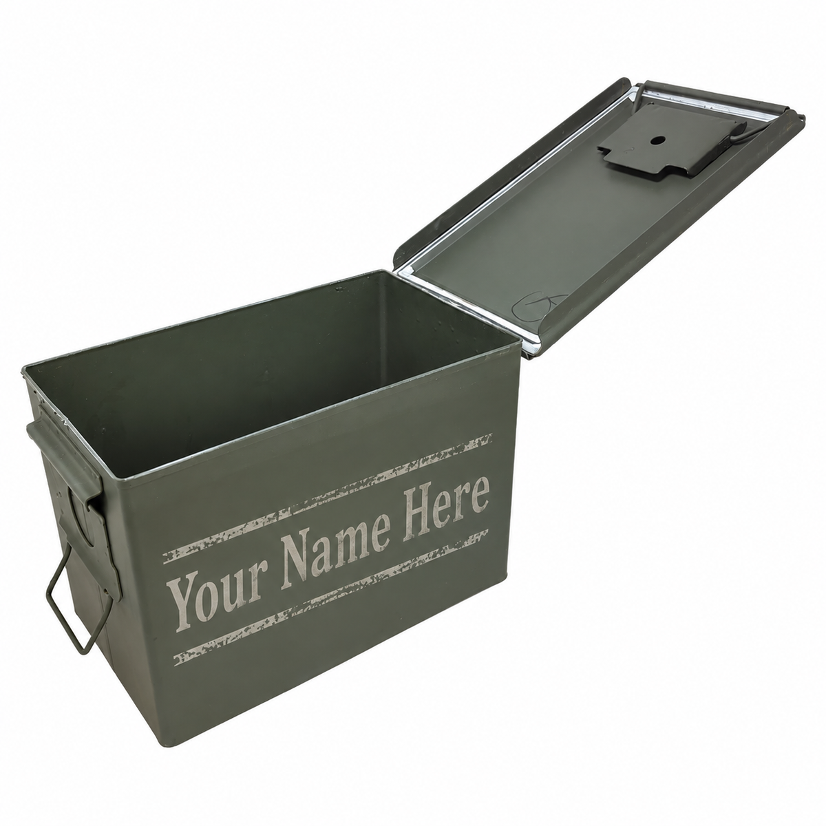 Personalized ammo can engraved Your Name Here