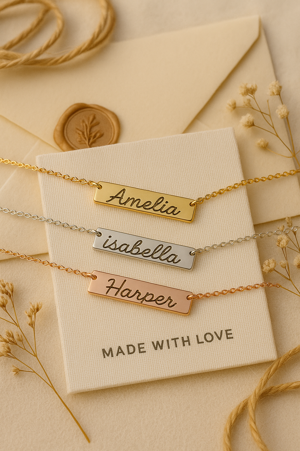 Horizontal Bar Necklace- Custom
