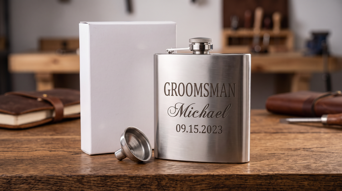 Personalized groomsmen gifts from The Heartcrafted Shop
