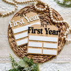 First Year Monthly Milestone Stat Board