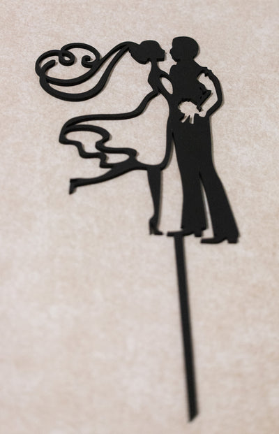 Bride & Groom Cake Topper