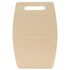 Wood Cutting Board Cutout with Wider Middle