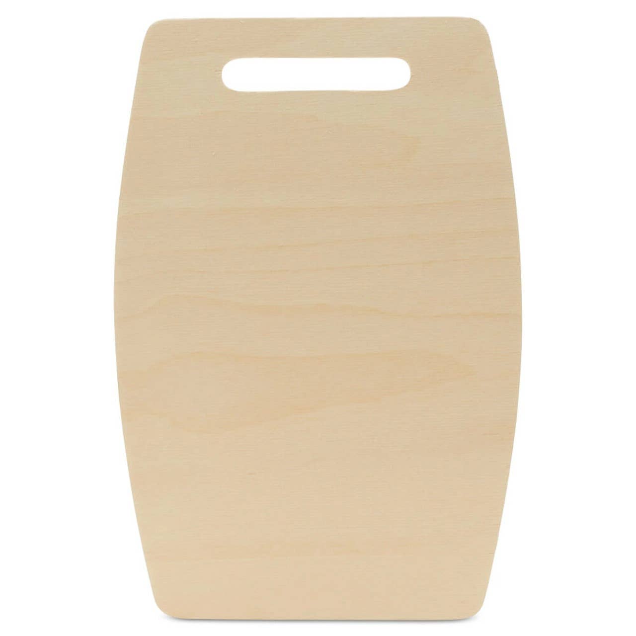 Wood Cutting Board Cutout with Wider Middle