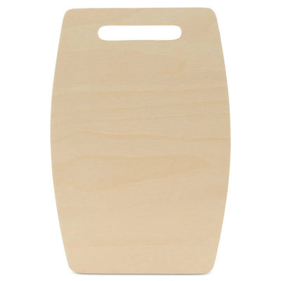 Wood Cutting Board Cutout with Wider Middle