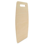 Wood Cutting Board Cutout with Wider Middle