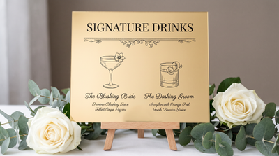 Personalized Signature Drink Sign