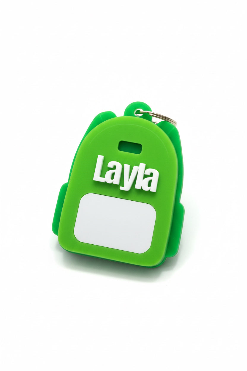 Personalized School Mascot Bag Tag & Keychain