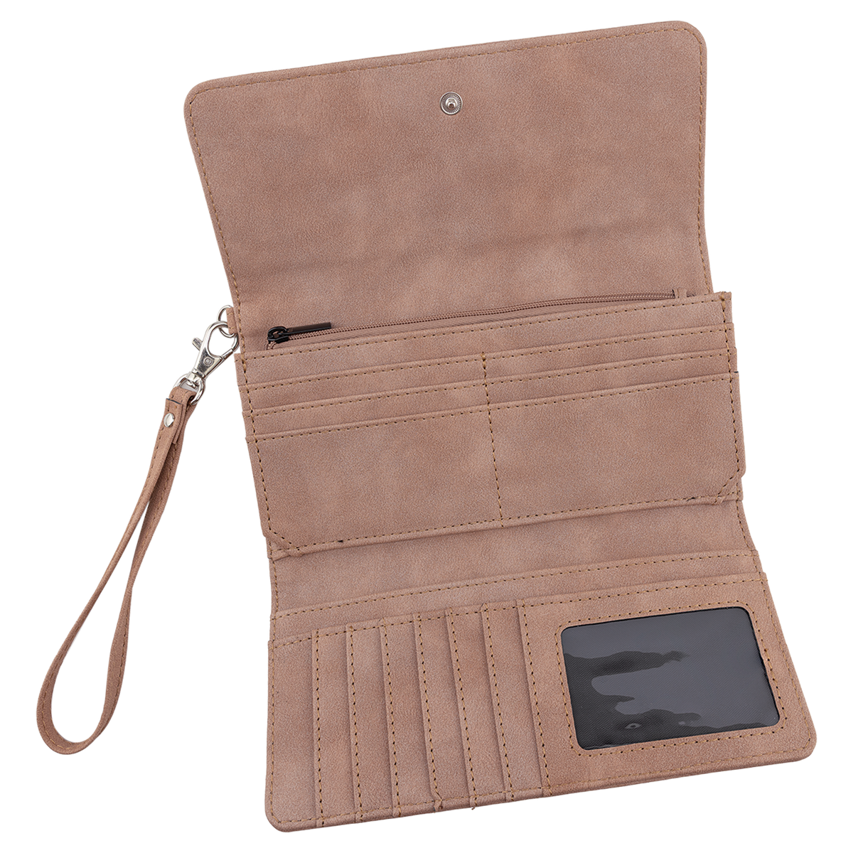 Personalized Leather Wristlet Wallet