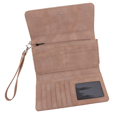 Personalized Leather Wristlet Wallet