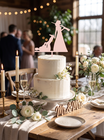 Bride & Groom Cake Topper