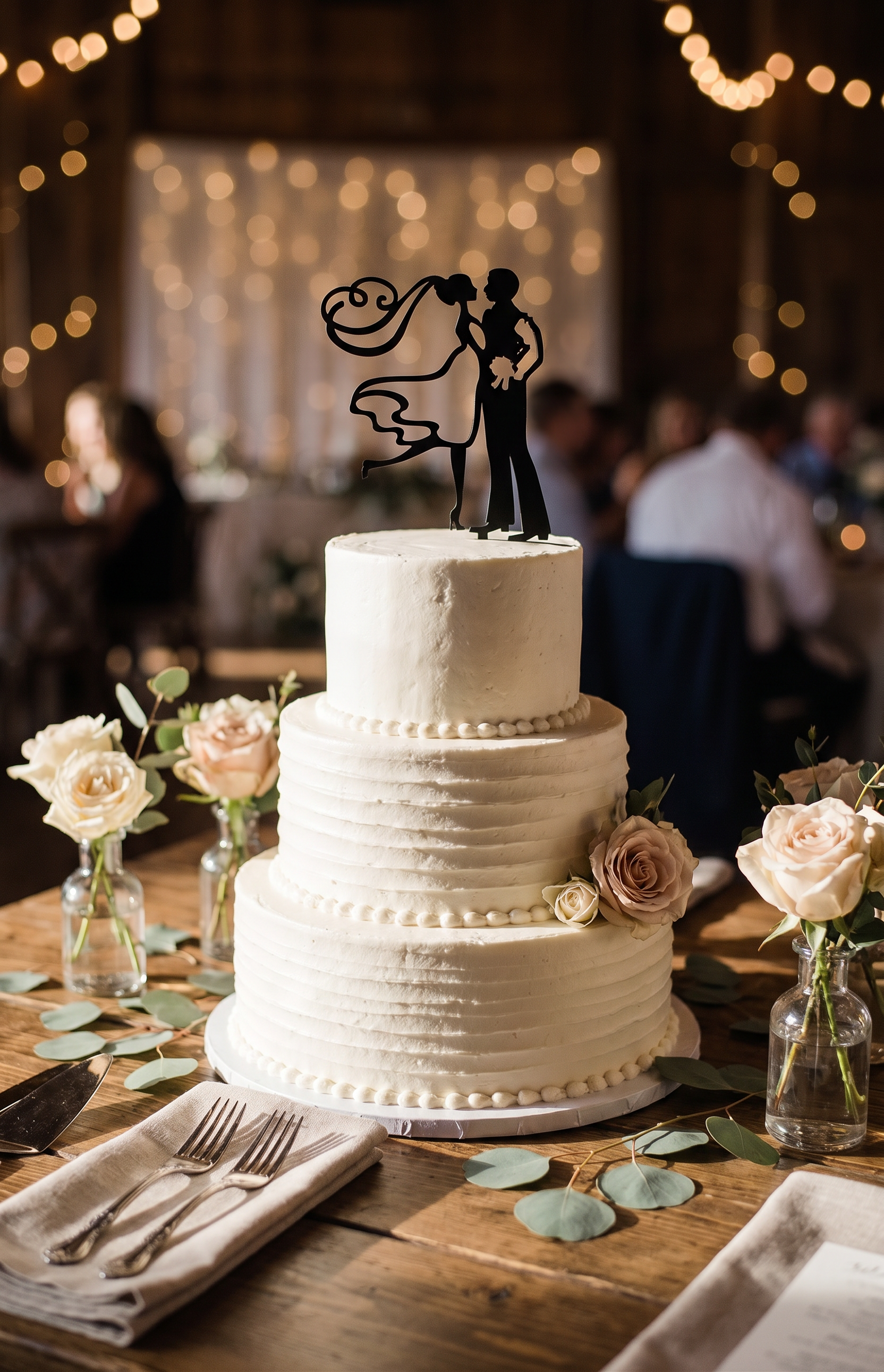 Bride & Groom Cake Topper