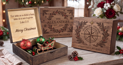 Personalized Wooden Memory Box – Engraved Keepsake Box