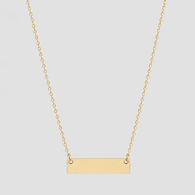 Stainless Steel Bar Necklace