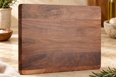 Personalized Engraved Wood Cutting Board – close product detail