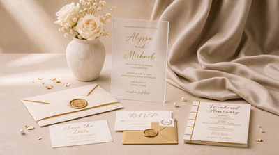Personalized 5x7 Acrylic Wedding Invitations – product view
