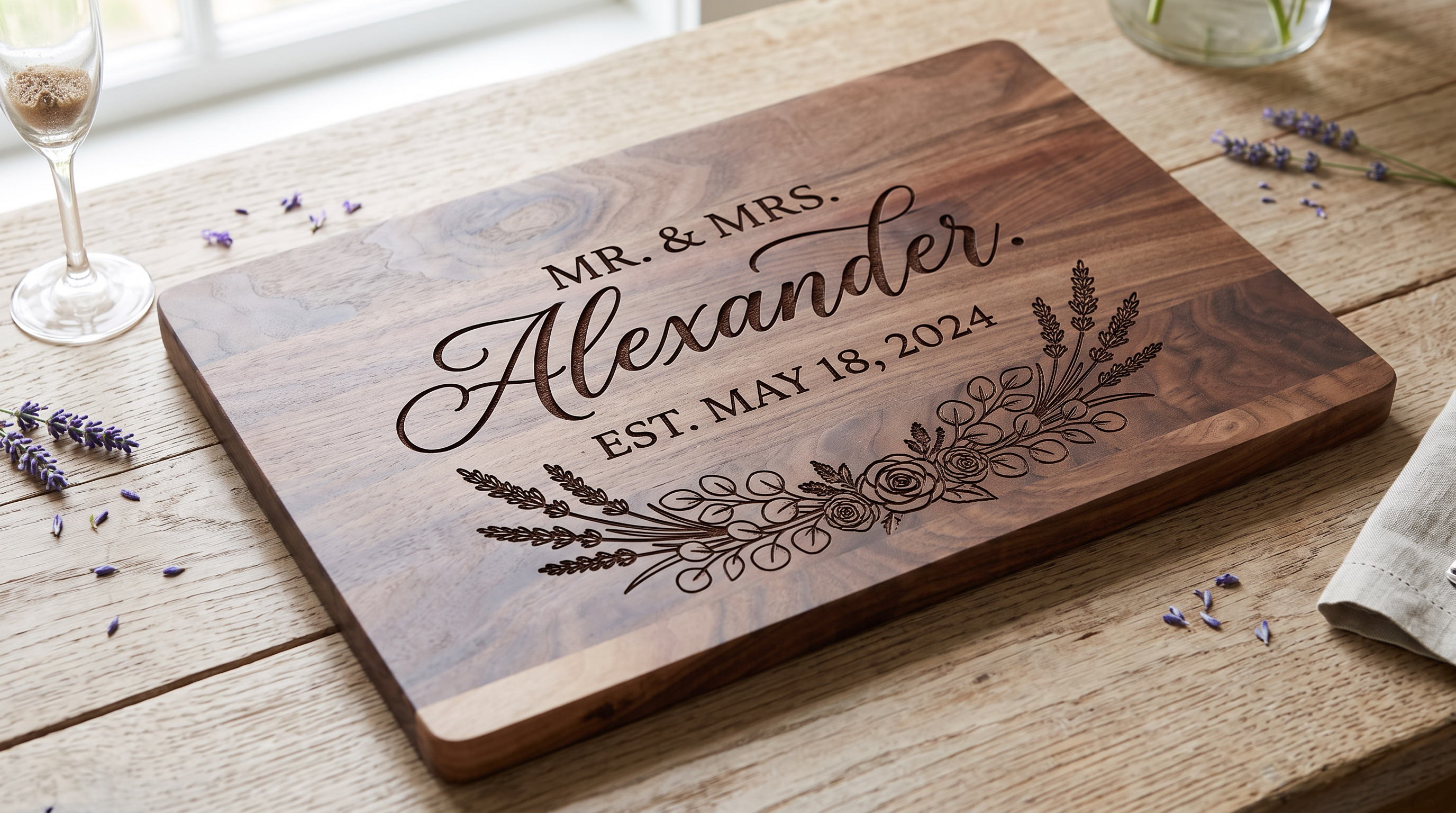 Corporate Gift – Engraved Cutting Board with Logo