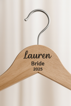 Custom Engraved Wedding Hanger – A Perfect Touch for the Big Day