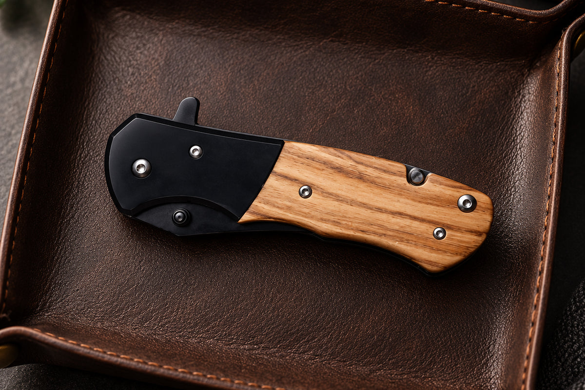 Personalized Engraved Pocket Knife – close product detail