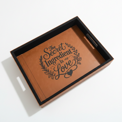 The Secret Ingredient Is Love Engraved Serving Tray – product view 2