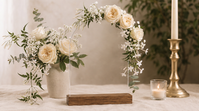 Blank acrylic wedding memorial sign ready for personalization